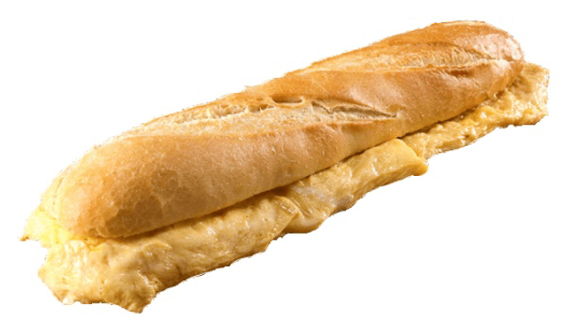 Bocadillo de tortilla francesa